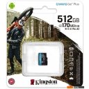 Карты памяти Kingston Canvas Go! Plus microSDXC 512GB (с адаптером)