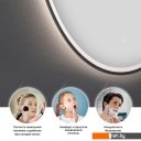 Мебель для ванных комнат Wellsee Зеркало с фронтальной LED-подсветкой 7 Rays' Spectrum 172201580, 40 х 80 см (с сенсором и регулировкой яркости освещения)