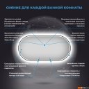 Мебель для ванных комнат Wellsee Зеркало с фронтальной LED-подсветкой 7 Rays' Spectrum 172201590, 80 х 40 см (с сенсором и регулировкой яркости освещения)