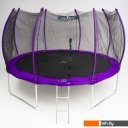 Батуты Calviano Outside Master Purple 374 см - 12ft (внешняя сетка, с лестницей)
