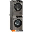 Стиральная машина Weissgauff WD 599 DC Inverter Heat Pump (серебристый)