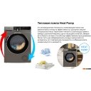 Стиральная машина Weissgauff WD 599 DC Inverter Heat Pump (серебристый)