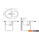 Кухонные мойки Polygran Atol-760 (космос)