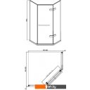 Душевые кабины Adema Safier-90 (прозрачное стекло)