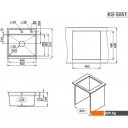 Кухонные мойки Granula KS-5051 (графит матовый)