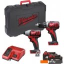 Наборы электроинструментов Milwaukee M18 BPP2D-402C 4933447126 (шуруповерт, винтоверт, 2 АКБ, кейс)