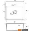 Кухонные мойки GranFest Metal нержавеющая сталь AISI 304 PVD GF-4844 графит (с сифоном)