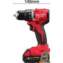 Шуруповерты, гайковерты, электроотвертки Milwaukee M18 M18BLDDRC-202C 4933492833 (с 2-мя АКБ 2 Ач, кейс)