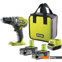 Шуруповерты, гайковерты, электроотвертки RYOBI R18DD3-115S 5133005301 (с 1-им АКБ 1.5 Ач, сумка)