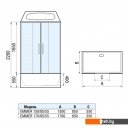 Душевые кабины WeltWasser WW500 Emmer 150/85/55