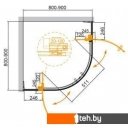 Душевые кабины Cezares SLIDER-R-2-80/90-C-Cr