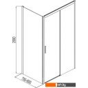 Душевые кабины Aquanet Pleasure AE60-F-80H200U-BT + AE60-N-120H200U-BT 80x120