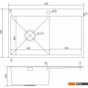 Кухонные мойки Mixline Pro 551877 левый (сатин, с сифоном)