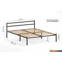 Кровати Домаклево Лофт 180x200 (черный)