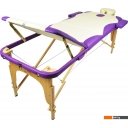Массажеры и массажные кресла Atlas Sport 70 см складной 3-с деревянный (кремово-фиолетовый)