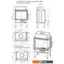 Дровяные камины, печи-камины, порталы Мета-Бел Fenix 1R ТКТ 10.0-02