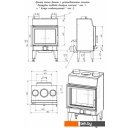 Дровяные камины, печи-камины, порталы Мета-Бел Fenix 1R ТКТ 10.0-02