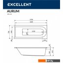 Ванны Excellent Aurum 170x70 (с ножками)
