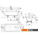Ванны Kaldewei Eurowa 160x70 (с ножками)