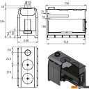 Дровяные камины, печи-камины, порталы Везувий Комфорт 200 (ДТ-3)