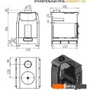 Дровяные камины, печи-камины, порталы Везувий Комфорт 100 (ДТ-3)