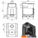 Дровяные камины, печи-камины, порталы Везувий Комфорт 100 (ДТ-3)