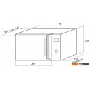Микроволновые печи Krona Quantum 44 WH/IX