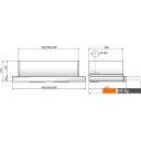 Вытяжки Elikor Интегра Glass 45Н-400-В2Д (нержавеющая сталь/черное стекло) (943434)