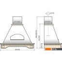 Вытяжки Elikor Бельведер Флореале 60П-650-П3Д (бежевый/дуб неокрашенный) (943805)