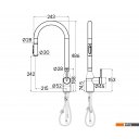 Смесители Paulmark Iniversal Un213880-GM (черный/вороненая сталь)