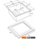 Кухонные мойки Paulmark Kroner 45 PM214551-GM