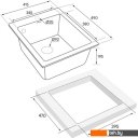 Кухонные мойки Paulmark Leer PM104249-WH Кухонные мойки Paulmark Leer PM104249-WH