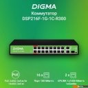Коммутаторы Digma DSP216F-1G-1C-R300