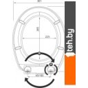 Сиденья и крышки для унитазов и биде Bisk Iris 80902 (белый)
