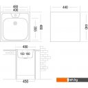 Кухонные мойки Ukinox CLM480.480-T6K 0C Кухонные мойки Ukinox CLM480.480-T6K 0C