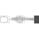 Сиденья и крышки для унитазов и биде Керамин Сити (жесткое)