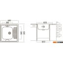 Кухонные мойки Ukinox STD600.600-5C 0LS (с сифоном)