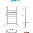 Полотенцесушители Ростела Соната нижнее подключение 1/2