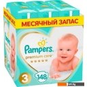 Детские подгузники Pampers Premium Care 3 (148 шт)