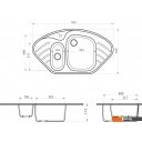 Кухонные мойки Berge BR-9550 (черный матовый)