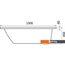 Ванны Santek Монако 150x70 1WH111976 (с каркасом и экраном)