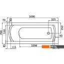 Ванны Santek Монако 170x70 1WH111979 (с каркасом и экраном)