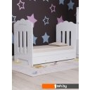Детские кроватки VDK Bonne маятник с ящиком (белый)