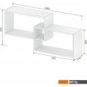 Полки, стеллажи, системы хранения Кортекс-мебель КМ 24 (венге)