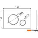Клавиши и системы смыва Alcaplast M770 (белый/хром глянцевый)
