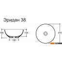 Умывальники Керамин Эридан 38 (белый)