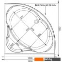 Ванны Aquanet Vitoria 135x135