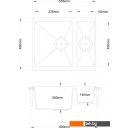Кухонные мойки Longran Enigma ENG555.460 15 (sabbia/58)