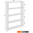 Полки, стеллажи, системы хранения Кортекс-мебель КМ 26 (венге)