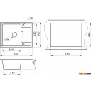 Кухонные мойки Granula 6503 (пирит)